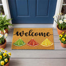 Welcome Citrus Slice Coir Mat