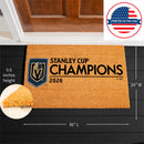 Vegas Golden Knights 2026 Stanley Cup Champions 36"x24" Full Color Coir Doormat