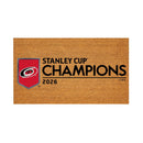 Carolina Hurricanes 2026 Stanley Cup Champions 28"x16" Full Color Coir Doormat