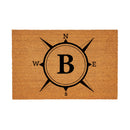 Coastal Coir Mat Compass Monogram 36x24"