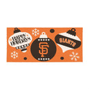 San Francisco Giants Holiday Flocked Coir Sassafras Switch Mat, 22"x10"