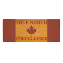 Canada Strong True North Coir Mat, Strong & Free, 60"x24"