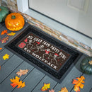 North Carolina State University Flocked Coir Halloween Sassafras Switch Mat, 22"x10"