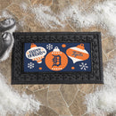 Detroit Tigers Holiday Flocked Coir Sassafras Switch Mat, 22"x10"
