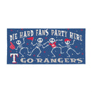 Texas Rangers Flocked Coir Halloween Sassafras Switch Mat, 22"x10"