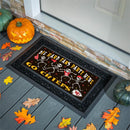 Kansas City Chiefs Flocked Coir Halloween Sassafras Switch Mat, 22"x10"