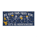 West Virginia University Flocked Coir Halloween Sassafras Switch Mat, 22"x10"