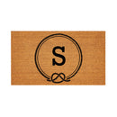Coastal Coir Mat Nautical Monogram 28x16"