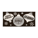 Los Angeles Kings Holiday Flocked Coir Sassafras Switch Mat, 22"x10"
