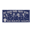 Toronto Maple Leafs Flocked Coir Halloween Sassafras Switch Mat, 22"x10"