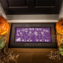 Texas Christian University Flocked Coir Halloween Sassafras Switch Mat, 22"x10"