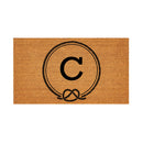 Coastal Coir Mat Nautical Monogram 28x16"