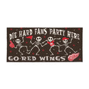 Detroit Red Wings Flocked Coir Halloween Sassafras Switch Mat, 22"x10"