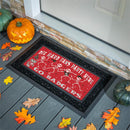 University of Wisconsin-Madison Flocked Coir Halloween Sassafras Switch Mat, 22"x10"