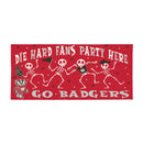 University of Wisconsin-Madison Flocked Coir Halloween Sassafras Switch Mat, 22"x10"