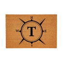 Coastal Coir Mat Compass Monogram 36x24"