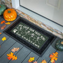 Michigan State University Flocked Coir Halloween Sassafras Switch Mat, 22"x10"