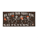 Philadelphia Flyers Flocked Coir Halloween Sassafras Switch Mat, 22"x10"