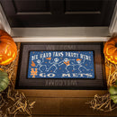 New York Mets Flocked Coir Halloween Sassafras Switch Mat, 22"x10"