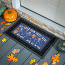 New York Mets Flocked Coir Halloween Sassafras Switch Mat, 22"x10"