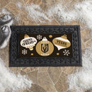 Vegas Golden Knights Holiday Flocked Coir Sassafras Switch Mat, 22"x10"