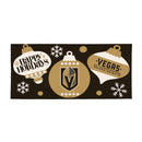 Vegas Golden Knights Holiday Flocked Coir Sassafras Switch Mat, 22"x10"