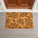 Holly Homestead Coir Mat Flower & Stripes Coir Mat, 36"x24"