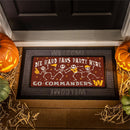 Washington Commanders Flocked Coir Halloween Sassafras Switch Mat, 22"x10"