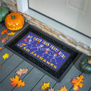 University of Kansas Flocked Coir Halloween Sassafras Switch Mat, 22"x10"