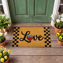 Hello Love Heart Coir Mat