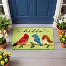 Feathered Spring Friends Coir Mat