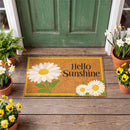 Hello Sunshine Daisy Coir Mat