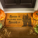 Haunted House Coir Mat, "Home is Where You Haunt IT" 28"x16"