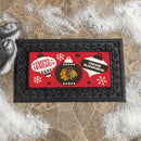 Chicago Blackhawks Holiday Flocked Coir Sassafras Switch Mat, 22"x10"