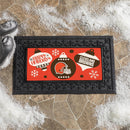 Cleveland Browns Holiday Flocked Coir Sassafras Switch Mat, 22"x10"