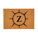 Coastal Coir Mat Compass Monogram 36x24"