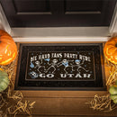 Utah Hockey Club Flocked Coir Halloween Sassafras Switch Mat, 22"x10"