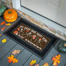 Cleveland Browns Flocked Coir Halloween Sassafras Switch Mat, 22"x10"