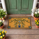 Seaside Retreat Patterned Floral Coir Mat
