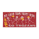 University of Southern California Flocked Coir Halloween Sassafras Switch Mat, 22"x10"