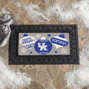 University of Kentucky Holiday Flocked Coir Sassafras Switch Mat, 22"x10"