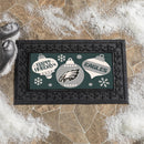 Philadelphia Eagles Holiday Flocked Coir Sassafras Switch Mat, 22"x10"