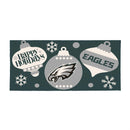 Philadelphia Eagles Holiday Flocked Coir Sassafras Switch Mat, 22"x10"