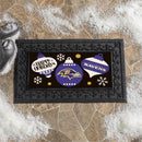 Baltimore Ravens Holiday Flocked Coir Sassafras Switch Mat, 22"x10"