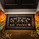 San Francisco 49ers Flocked Coir Halloween Sassafras Switch Mat, 22"x10"