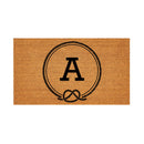 Coastal Coir Mat Nautical Monogram 28x16"
