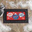 Buffalo Bills Holiday Flocked Coir Sassafras Switch Mat, 22"x10"