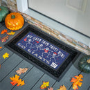 New York Giants Flocked Coir Halloween Sassafras Switch Mat, 22"x10"