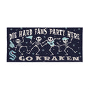 Seattle Kraken Flocked Coir Halloween Sassafras Switch Mat, 22"x10"