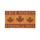 Canada Strong True North Coir Mat, Strong & Free, 28"x16"
